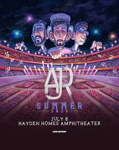 AJR 2026 concert poster